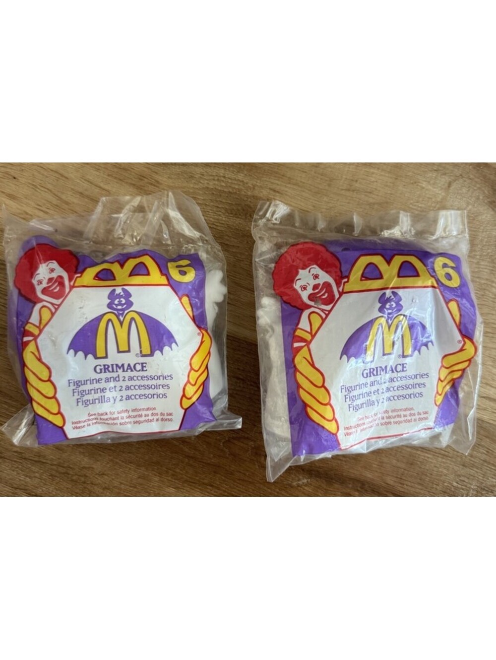 2 Vintage 1995 McDonald’s Halloween Grimace #6 Happy Meal Toys Sealed